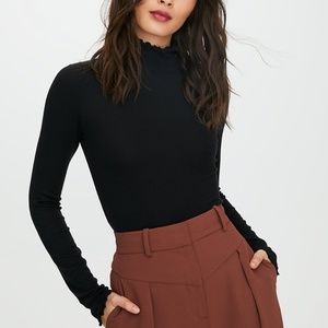 LG Wilfred Beige Mock Turtleneck